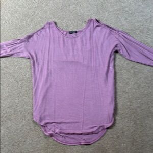 Papermoon Purple Dolman Sleeve Cut Out Blouse